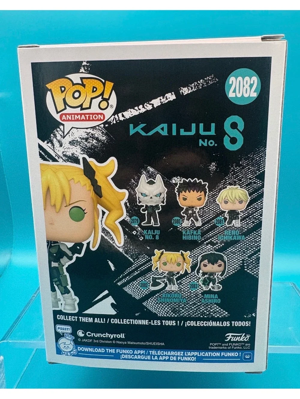 Abigail Blythe signed Kikoru Shinomiya Kaiju No. 8 funko pop 2082 with MAS COA